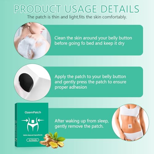 3PCS Rej-uvacare Ozempatch for Women, 90 tablets Ozem Patches for Body, 100% Natural Ingredients - Mild, Safe & Effective, Keep in Good Sh-ape, Firming, Moisturizing