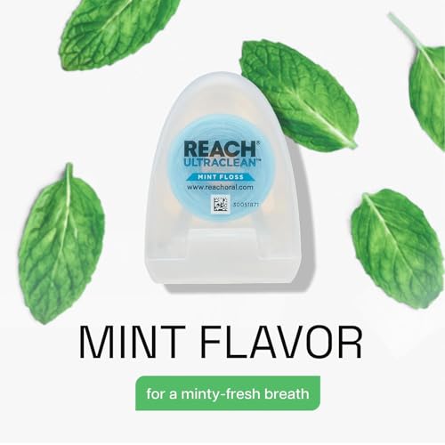 REACH Ultraclean Dental Floss, Oral Care, Mint-Flavored, 1 Count (Pack of 7)