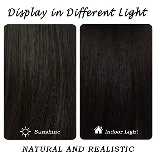 7JHH WIGS Long Natural Black Wig with Bangs Straight Wigs for Women,Heat Resistant Layered Synthetic Wigs for Daily Use