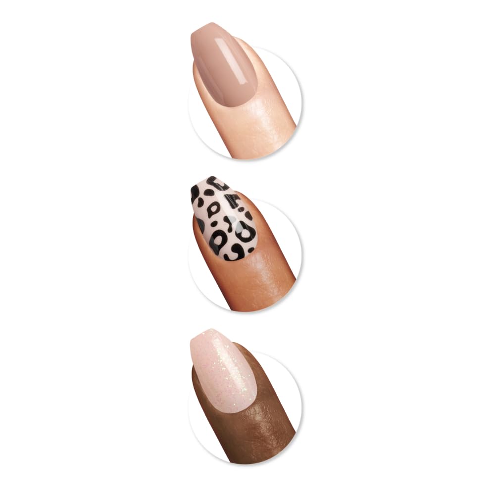Sally Hansen Instant Cuticle Remover | 15-Second Gel & 30 Press-On Nail Designs