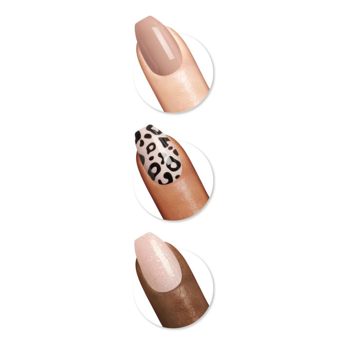 Sally Hansen Instant Cuticle Remover | 15-Second Gel & 30 Press-On Nail Designs