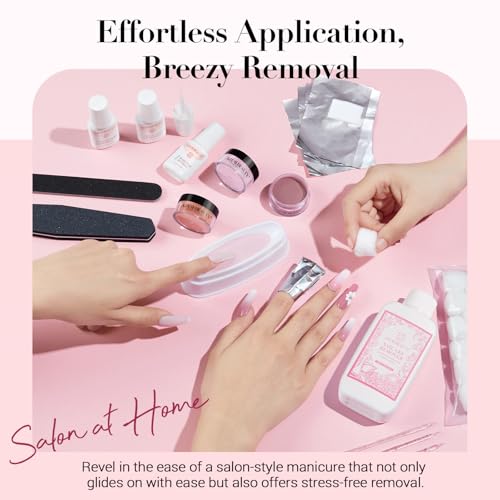 AZUREBEAUTY Dip Powder Nail Kit 16 Colors Glitter Pink with Top/Base Coat Activator Nail Remover Professional Dip Powder Liquid Set for Home Salon Gifts