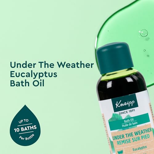 Kneipp Under The Weather Eucalyptus Bath Oil - Good for Respiratory Wellness - Vegan - 3.38 fl oz - Up to 10 Baths