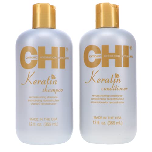 CHI Keratin Shampoo & Conditioner Set 12 OZ Each