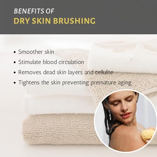 All Natural Spa Sisal Dry Skin Brush - Premium Quality- 9" Length