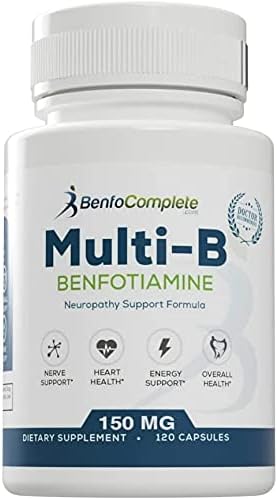 Benfotiamine Multi-B Neuropathy Support Formula for The Nutritional Support of Neuropathy - 360 Capsules - Pack of 3 Bottles