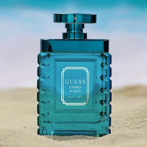 GUESS Uomo Acqua Eau de Toilette Cologne Spray For Men, 3.4 Fl. Oz.
