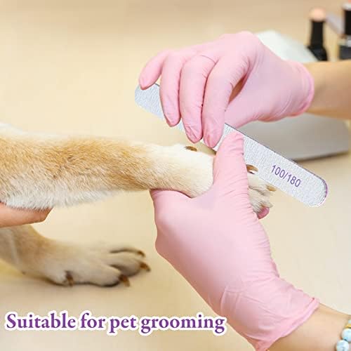 200 Pcs Nail Files 100/180 Grit Double Sides Emery Boards Reusable Nail Files for Acrylic Fingernails Professional Manicure Tools for Natural Acrylic Fingernail Home and Salon Supplies