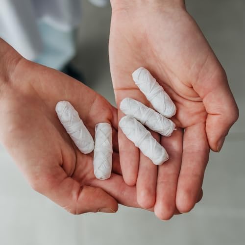 Unflavored Compostable Dental Floss Refills | Pack of 5 x 33yds Organic Peace Silk Spools | for a Refillable Glass & Stainless Steel Holder | Waxed with Natural Candelilla Wax