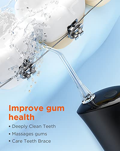 Bitvae C5/C6 Water Flosser Replacement Tips for Teeth Cleaning, Standard Water Dental Flosser Jet Tips, 4 Pieces