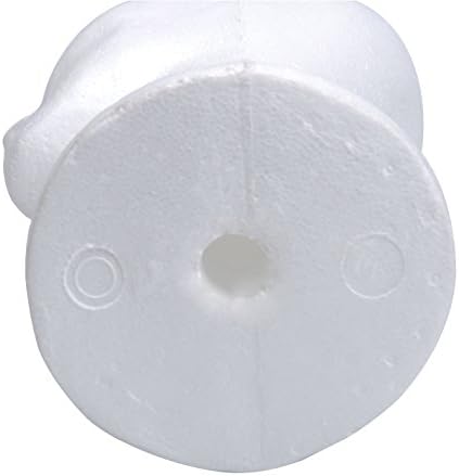 BHD BEAUTY 15" Styrofoam Foam Mannequin Manikin Display Head Wig Hat Stand White Foams Sale