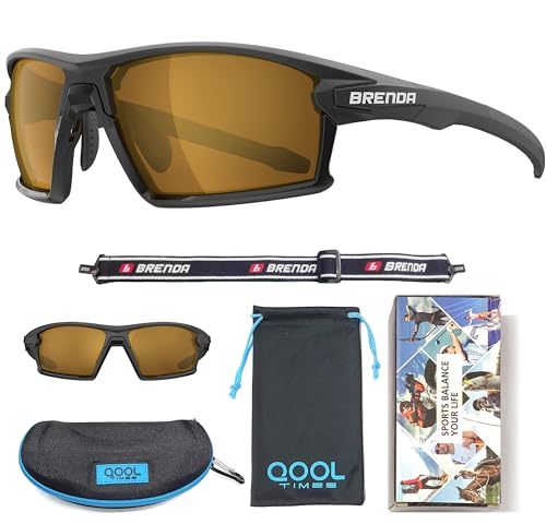 QOOL TIMES Living out your Polarized Q5X sports Sunglasses for Women Men, Fishing Volleyball Driving Cycling Sailing Boating
