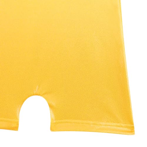 DAXIANG Leotard Gymnastics Girls Leotard Gymnastics Yellow 100