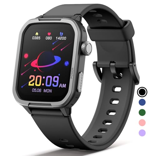 Mgaolo Kids Smart Watch,Fitness Tracker with Heart Rate Sleep Monitor for Boys Girls,Waterproof Activity Tracker Pedometer Step Counter for Fitbit Android iPhone (Used Without app/Phone) (Blue)