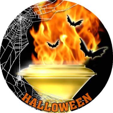 Crown Awards Halloween Medals, Halloween Torch Medals, Halloween Themed Prizes 5 Pack Prime