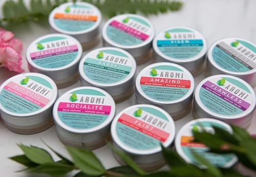 Aromi Vixen Solid Perfume | Fruity, Floral Fragrance, Jasmine, Honeysuckle, Water Lily Scent, Vegan, Cruelty-free, Wax Based, Travel, Women's Gift, Handmade (Vixen)