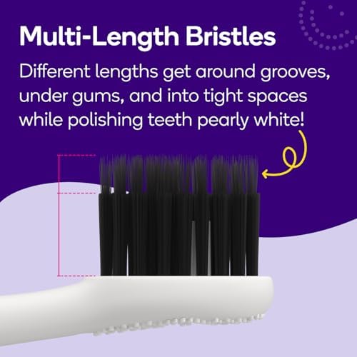 BURST Pro Sonic Electric Toothbrush Genuine Replacement Heads (White/3 Pack) | Soft Bristles for Deep Clean, Stain & Plaque Removal