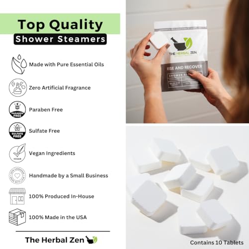 Aromatherapy Shower Steamers with Essential Oils, Made in the USA Shower Bombs, Shower Bomb Aromatherapy, Relaxing Gifts for Women, Spa Day Gifts, Birthday Gifts, Shower Bath Bombs