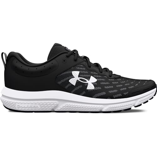 Under Armour Men's Charged Assert 10, (001) Black/Black/White, 11, US