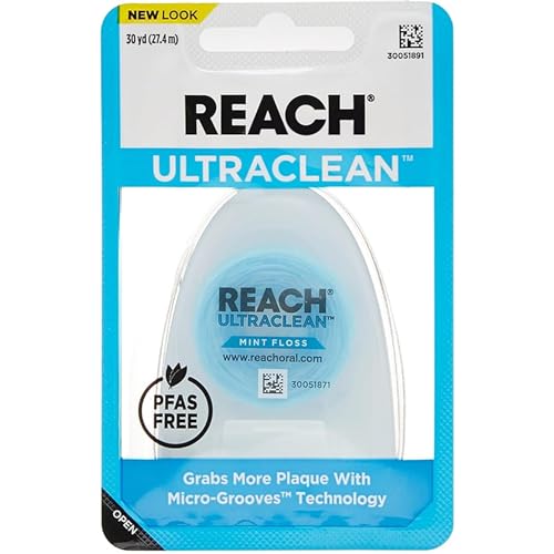 REACH Ultra Clean Flo Size 30yar Listerene Ultra Clean Floss 30yard (Pack of 10)