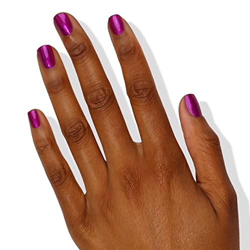 LONDONTOWN lakur Nail Polish - Chip-Resistant, Non-Toxic, Conditions & Hydrates Nails | Shimmery Grape Purple, Alexa, Let's Dance!, .40 fl oz