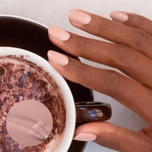 MANUCURIST • Green Flash LED Gel Nail Polish • Vegan • 12-Free, Plant-Based (60%) Gel Polish • Made in France • 0.5 fl oz (SHELL BEIGE)