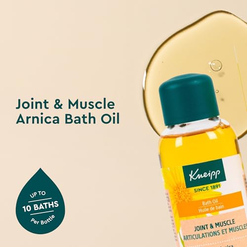 Kneipp Joint & Muscle Arnica Bath Oil - Good for Achy Joints & Post-Workout Recovery - Vegan - 3.38 fl oz - Up to 10 Baths