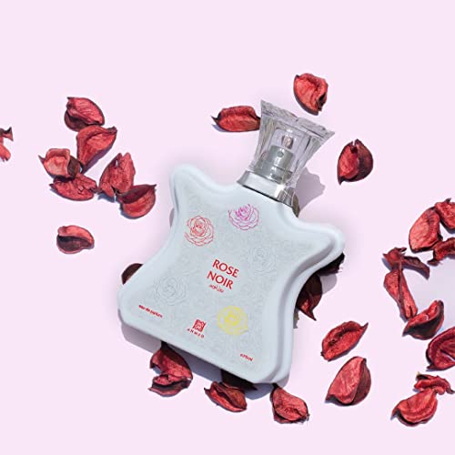 Rose Noir 75mL, a Stunning Fragrance of Soft Nuances of Rose, Jasmine, Woods, Ambergris and Ginger Flower Accords by Al Maghribi Arabian Oud
