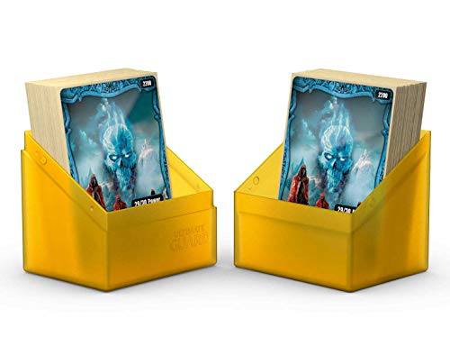 Ultimate Guard Boulder 80+, Deck Case for 80 Double-Sleeved TCG Cards, Sapphire, Secure & Durable Storage for Trading Card Games, Soft-Touch Finish