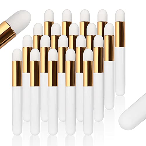 BEYELIAN 20 Pcs Lash Shampoo Brush Set, Eyelash Extension Cleanser, Blackhead Remover, Nose Pore Deep Cleaning, Soft and Comfortable Facial Makeup Remover Tools White