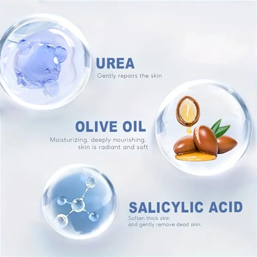 Urea Cream 45% Plus 2% Salicylic Acid, Callus Remover Foot Moisturizer Hand Foot Cream For Dry Cracked Feet from Toes to Heels Elbows Knees Softens Skin Exfoliates Dead Skin Smoothing Skin