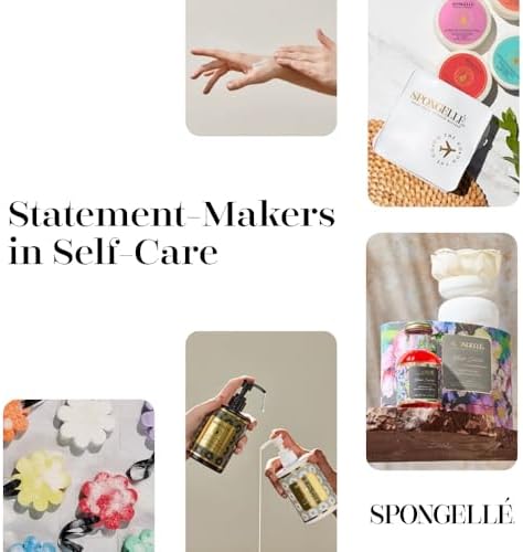 Spongellé Snowpeople Gift Set Body Wash Infused Buffers, Let It Snow