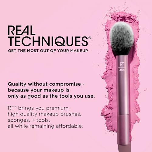 Real Techniques Cherry On Top MesmerEYES Brush Trio, Limited Edition Makeup Brush Set, Synthetic Bristles, Eyeshadow Blending Brushes, Vegan & Cruelty-Free, For Powder & Cream Shadow, 3 Piece Set