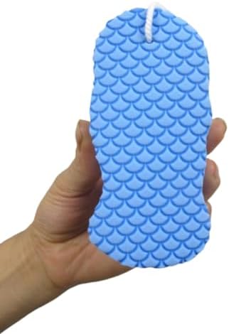 4pcs Exfoliating Bath Sponges, Body Exfoliating Scrubber,Soft Bath Shower Sponge for Removing Dead Skin(Pink&Blue&White &Gray)