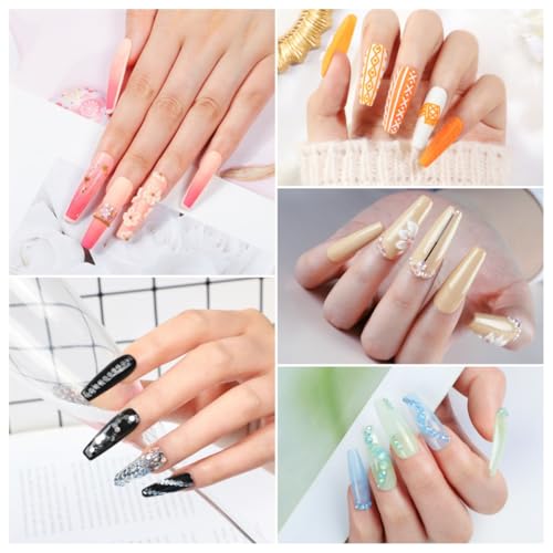 Acrylic Nail Kit for Beginners with Drill and U V Light 6 Colors Acrylic Powder Clear Nude Pink 4PC Gel Polish 24PC Glitter Powders Rhinstones Nails Kit Acrylic Set Gifts for Women