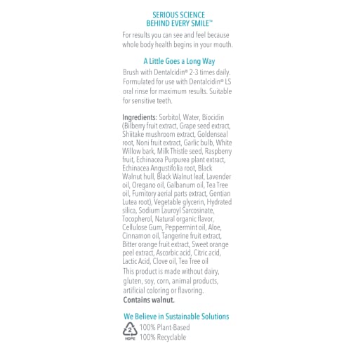 Biocidin Dentalcidin Fluoride Free Teeth Whitening Toothpaste for Adults & Children 2+ - Plant-Based Toothpaste - Promote a Healthy Oral Microbiome, Remove Biofilm Plaque (3 Oz)