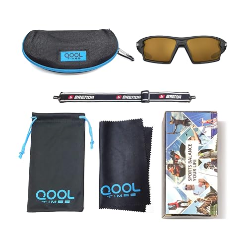 QOOL TIMES Living out your Polarized Q5X sports Sunglasses for Women Men, Fishing Volleyball Driving Cycling Sailing Boating