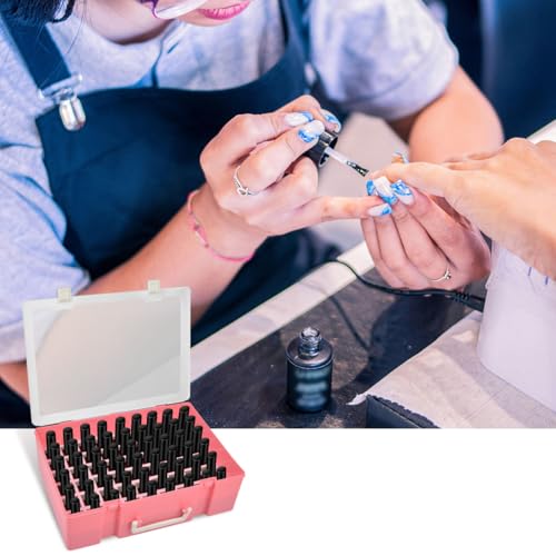 ALCYON Universal Nail Polish Holder & Organizer Contains 54 Bottles for Gellen, for Beetles, for Sally Hansen, for OPI, for Essie and Other Fingernail Polish (ONLY A CASE)-Pink