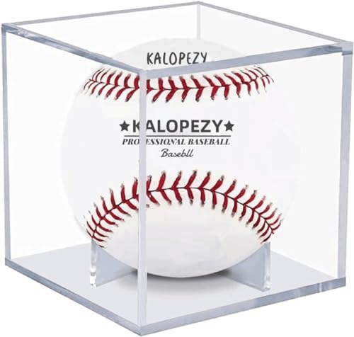 2 Pack Baseball Display Case, UV Protected Acrylic Boxes for Display,Clear Display Case Baseball Cube Memorabilia Showcase Autograph Ball Protector