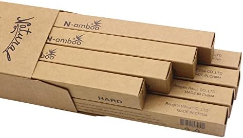 Extra Hard Bamoo Toothbrush 8 Pieces of One Pack Firm Bristles Super Hard Toothbrush