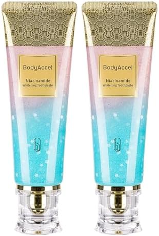 Niacinamide Whitening Toothpaste, BodyAccel Toothpaste, Niacinamide Toothpaste, Stain Removal Toothpaste Natural Gentle, Fresh Breath