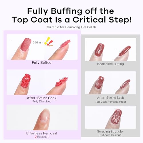 Acetone Nail Polish Remover: Professional Soak off Gel Nail Polish Remover Enriched with Natural Grape Seed Oil 16 Fl Oz for Gel Acrylic Nail Glue Dip Powder for Home Salon