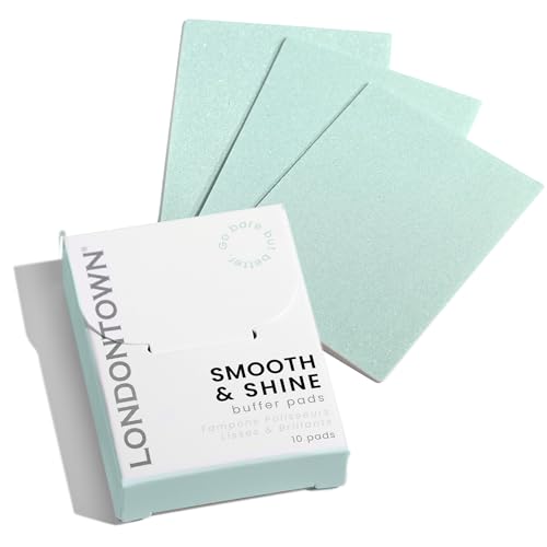 LONDONTOWN Smooth & Shine Buffer Pads - Nail Buffer for Natural Nails for Smoothing, Shaping & High Shine Polishing | Travel Friendly, 10 Count