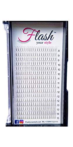 PREMADE VOLUME FANS 0.07 thickness :: 15mm :: 4D D-Curl :: Lashes for Professional Use