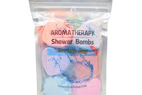 Aromatherapy Shower Bombs - Natural Handmade Shower Steamers, Shower Fizzies, Shower Tablets, Shower Melts, Shower Fizzy Spa Shower Soothers