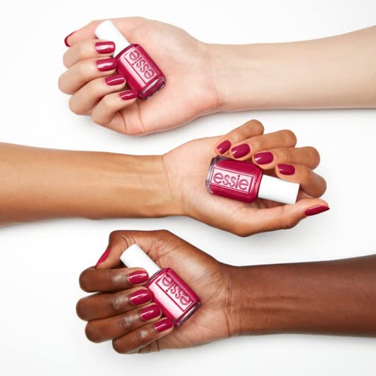 essie Nail Polish, Salon-Quality Berry Red Nail Polish, Vegan, Pjammin' All Night, 0.46 fl oz
