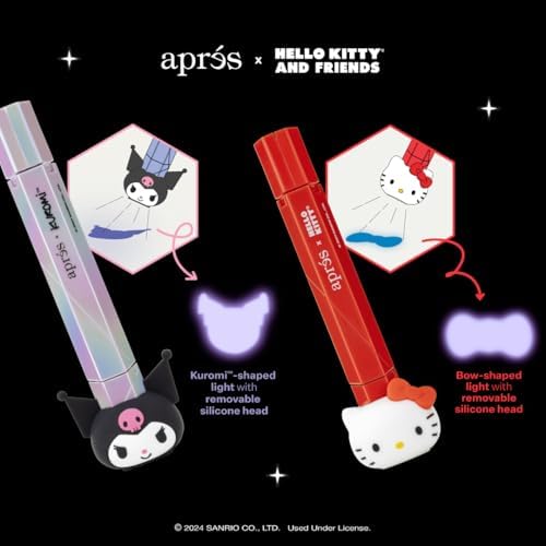 APRÉS x Hello Kitty® Omni Light, Gel-X UV LED Nail Lamp, Flash Curing Wand, Handheld or Standing Cordless Nail Lamp for Gel Nails