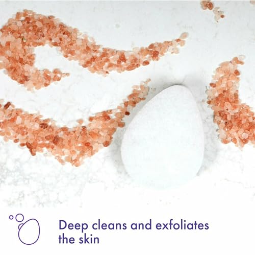 Buf-Puf Facial Sponge, Dermatologist Developed, Removes Deep Down Dirt & Makeup That Causes Breakouts and Blackheads, Reusable, Exfoliating, White, 1 Count