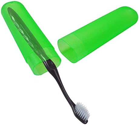 24PCS Plastic Toothbrush Case Six Colors Portable Dust-proof Toothbrush Cases Toothbrushes Holder for Daily and Travel Use (24)