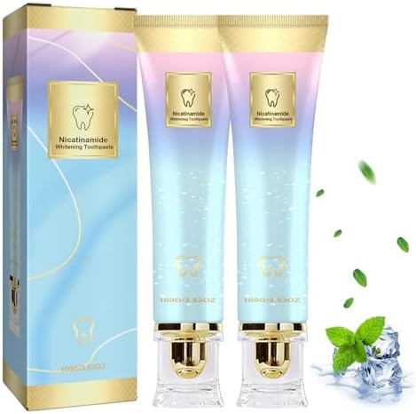 2PCS Niacinamide Whitening Toothpaste, Niacinamide Toothpaste, Whitening Teeth, Fresh Breath, Remove Tooth Stains